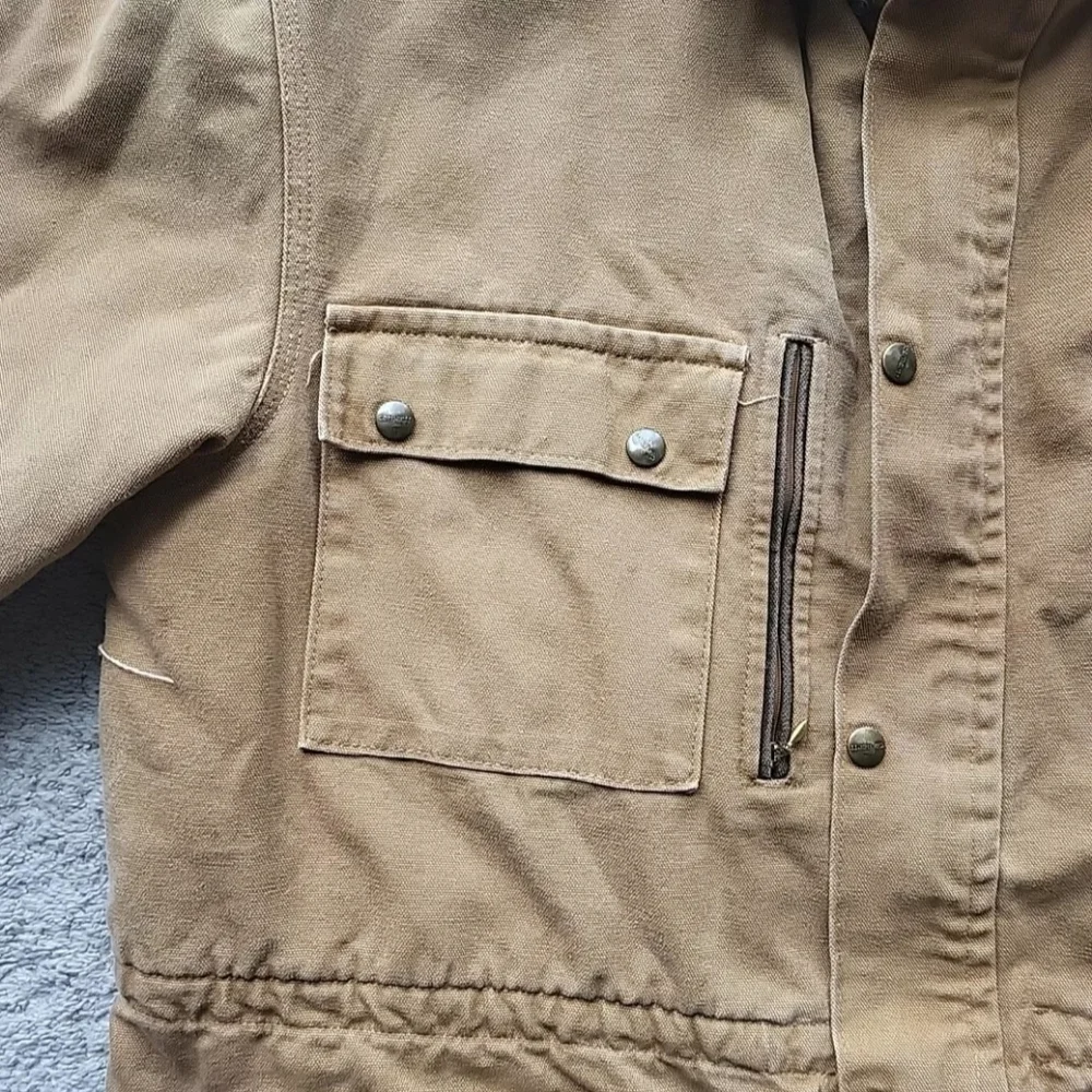 Vintage Carhartt Chore Jacket Men Large Blanket Lined Barn Work Duck Canvas - Picture 6 of 16